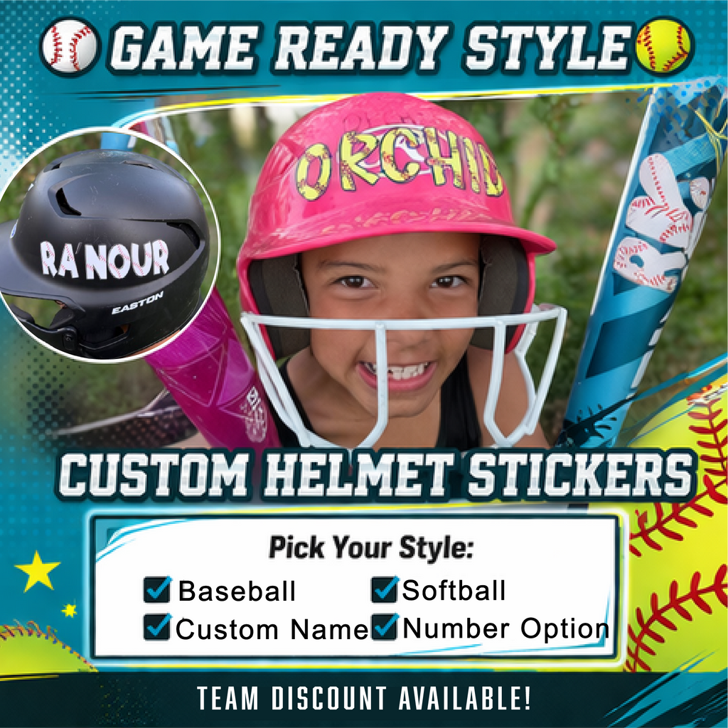 Custom Baseball & Softball Decals- TEAM PACK